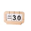 Retro Wooden Flip Page Desk Calendar Ornament for Bedroom or Living Room