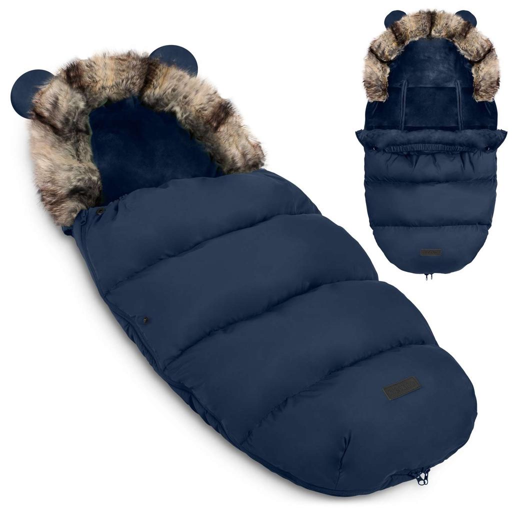 Elmi Ricokids stroller/sleigh sleeping bag - navy blue