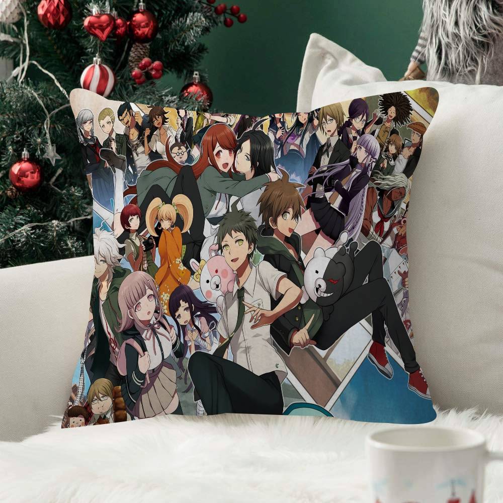 Anime Danganronpa Fashion Decorative Pillowcase Throw Cover Pillow Case Cushion For Living Room Square Home Decor