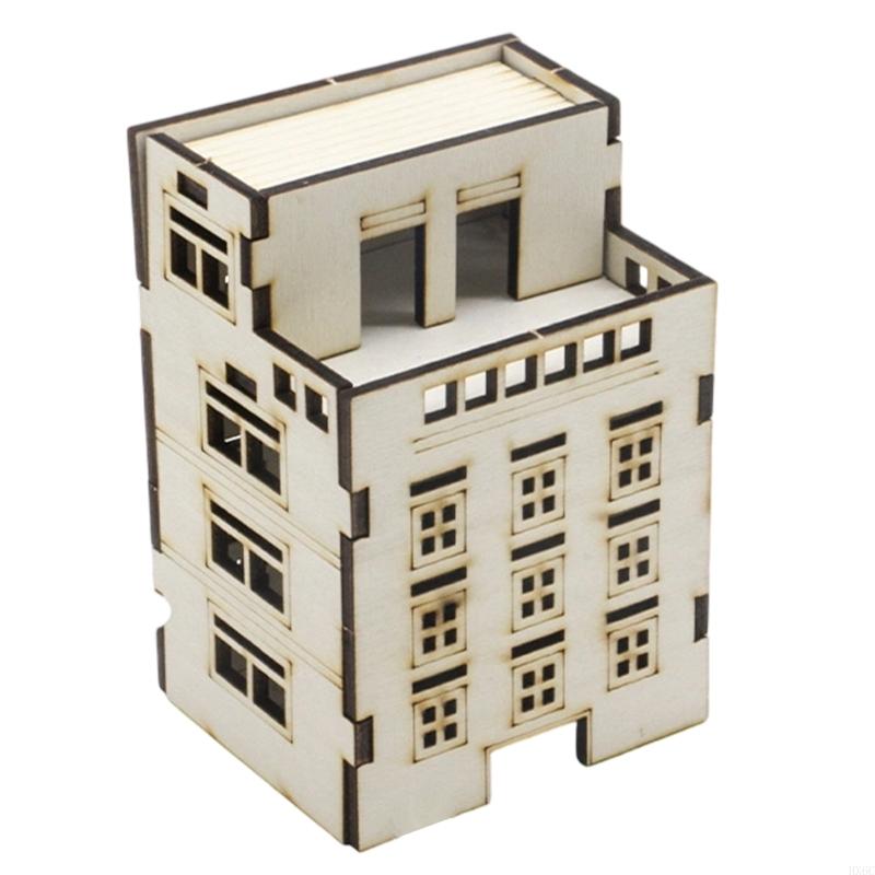 Garden Landscape Ornament Assembling Model Wooden Apartment Outland Model HX6C
