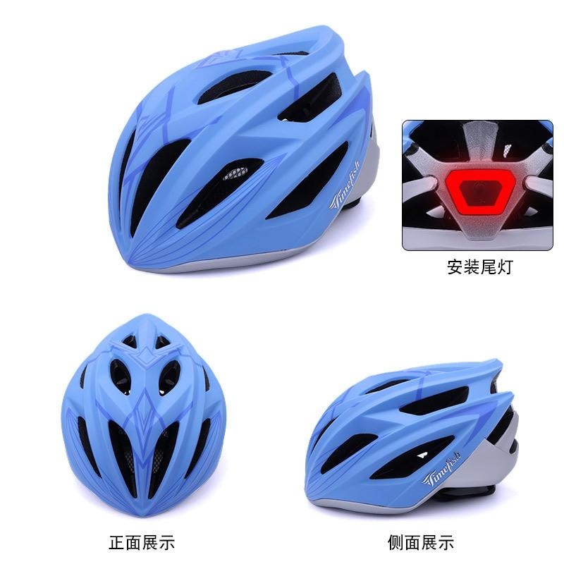 Adult Kids Cycling Helmet Road Mountain Bikes Adjustable Half With Tail Light Mount PCEPS Safety Gear