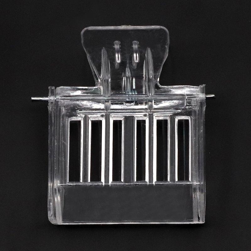 2 Pcs Bee Queen Catcher Colorless Clear Plastic Clip Cage Beekeeping Equipment Tool Beekeeper Equip Isolation Room
