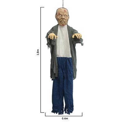 Hanging Ghost Witch Voice-controlled Glowing Screaming Room Escape Haunted House Scary Halloween Horror Props