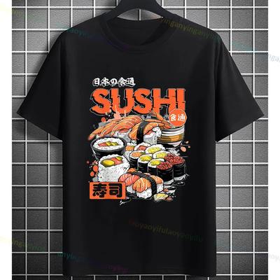Sushi Lover Japanese Food Graphic Tee Unisex Women Cotton Casual Trip TShirt