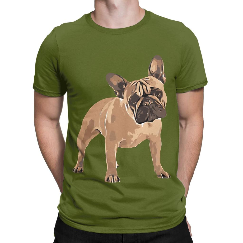 French Bulldog Dog Dogs Animals Art Paint Draw Design Funny 100 Cotton TShirt French Bulldog Tops Tees For Unisex