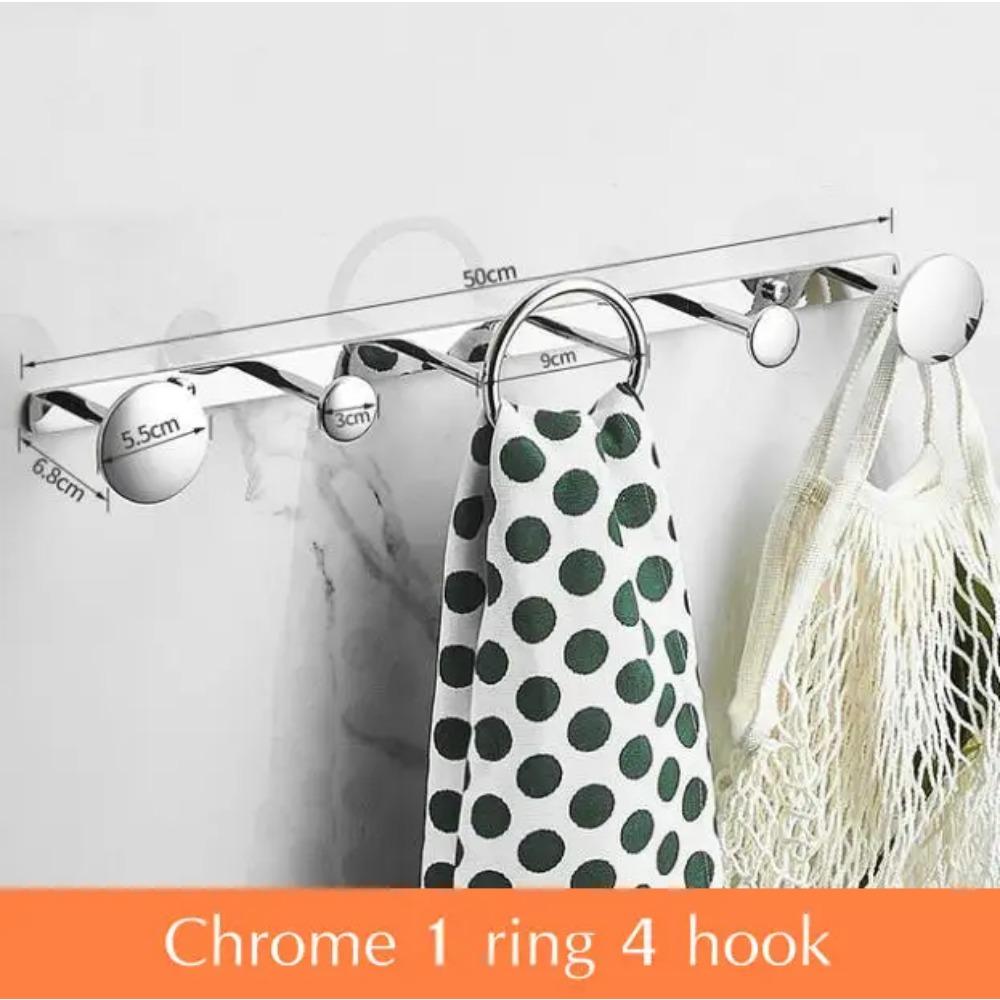 Brass Black and Gold Coat Hook Toilet Wall Mount Coat Rack Row Hook Door Hook Bathroom Accessories
