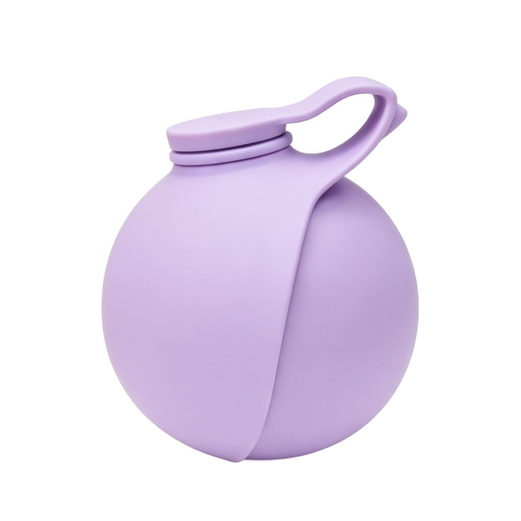 304 Stainless Steel Pet Water Bottle Portable Round Outdoor Drinking Cup with Hanging Strap Leak Proof Design for Travel and Hiking