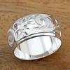 Metal CopperColor Caved Pattern Women Thin Rings Temperament Wedding Bands Accessories Fashion Versatile Jewelry