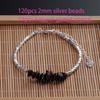 VENTFILLE 925 Sterling Silver Geometric Square Round Bead Bracelet For Women Personality Temperament Simple Hand Jewelry Party