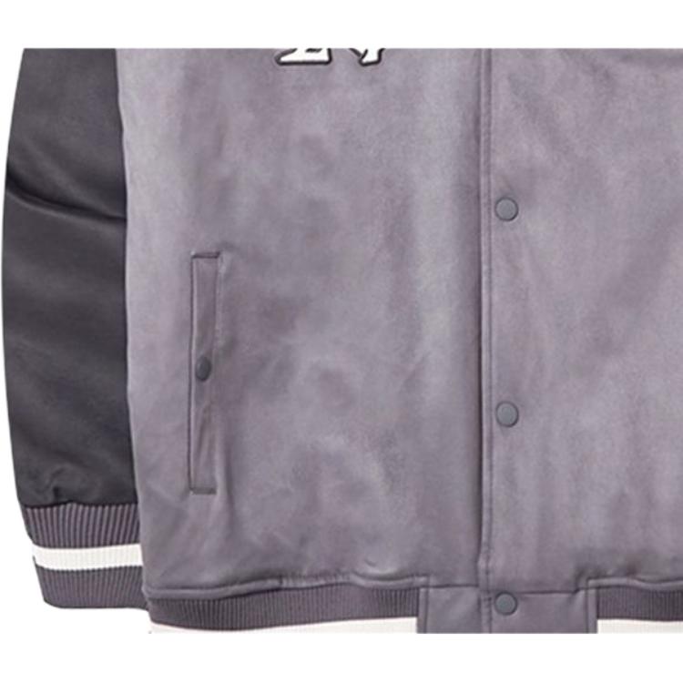 New Era FW23 Série Rekonstrukce Starověké Civilizace Vintage Zesílená Teplá Vyšívaná Volná Bavlněná Bunda s Límcem Unisex bundy Šedá 14112242
