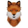 Stuffed animal canine fox mask headgear full head animal head animal head cosplay costume