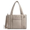 Nylon Puffer Tote Bag for Women Large Capacity Water-resistant Puffy Handbag Multiple Pockets Casual Quilted Crossbody Bag