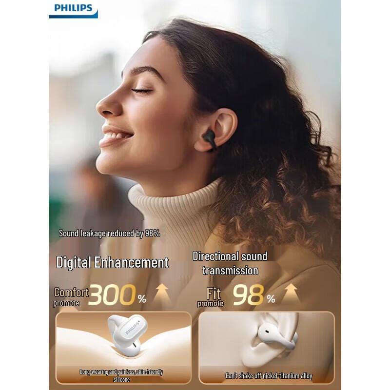 Philips Open-Ear Wireless Sports Bluetooth Headset