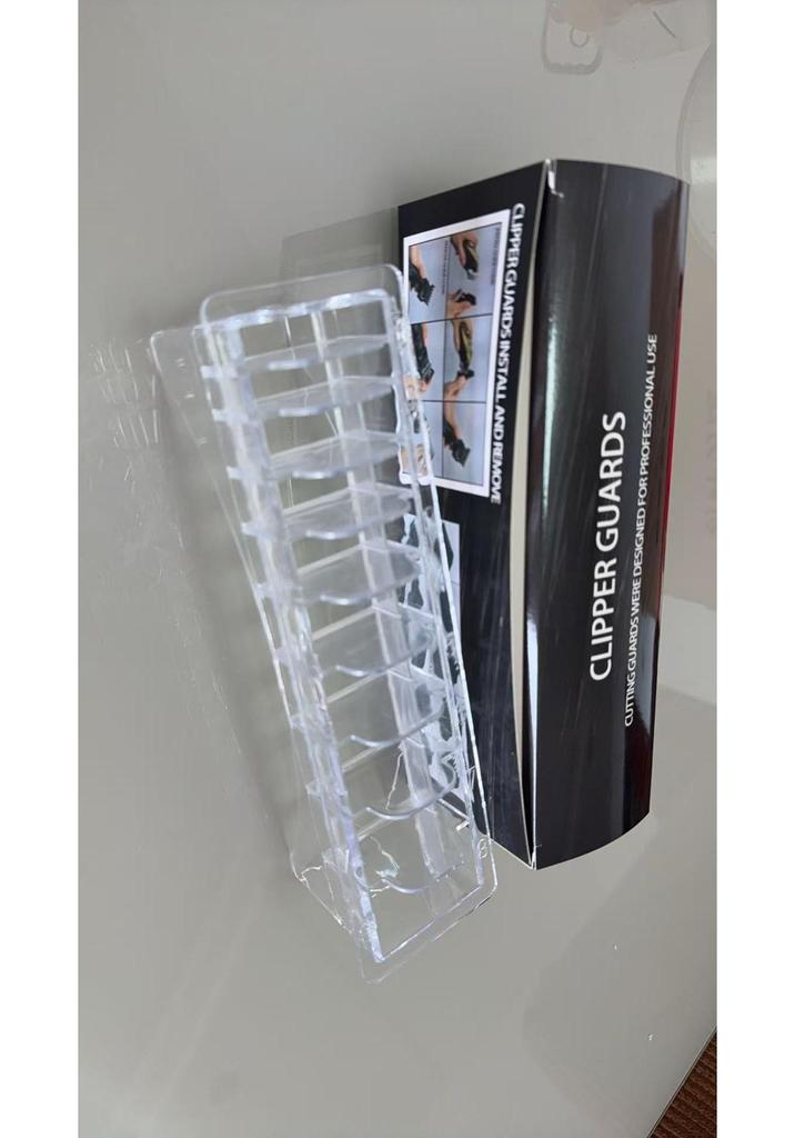 Electric Hair Clipper Storage Box with Adjustable Compartments (8 & 10 Card Capacity)