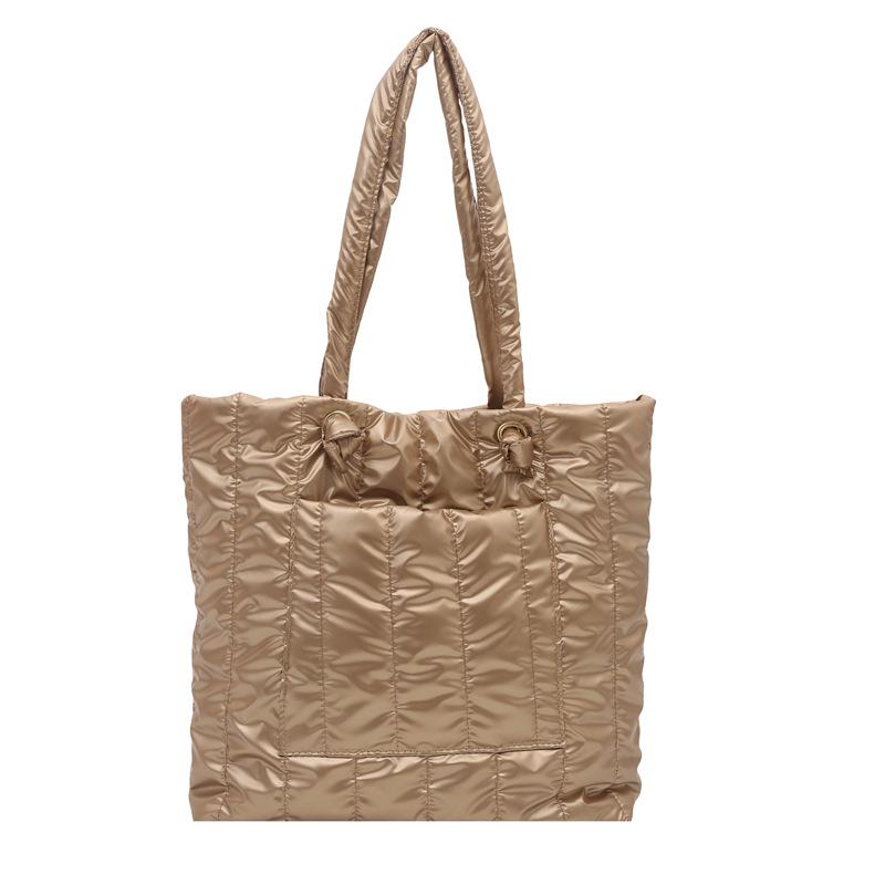 

2025 Осень/Зима Женская Модная Сумка Большой Вместимости - Модная Сумка в Корейском и Западном Стиле золотой