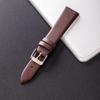 Cowhide Leather Watch Band Ultra Thin 12/14/16/18/20/22mm Watch Strap Plain Weave Needle Pattern Colorful Belt Replacement