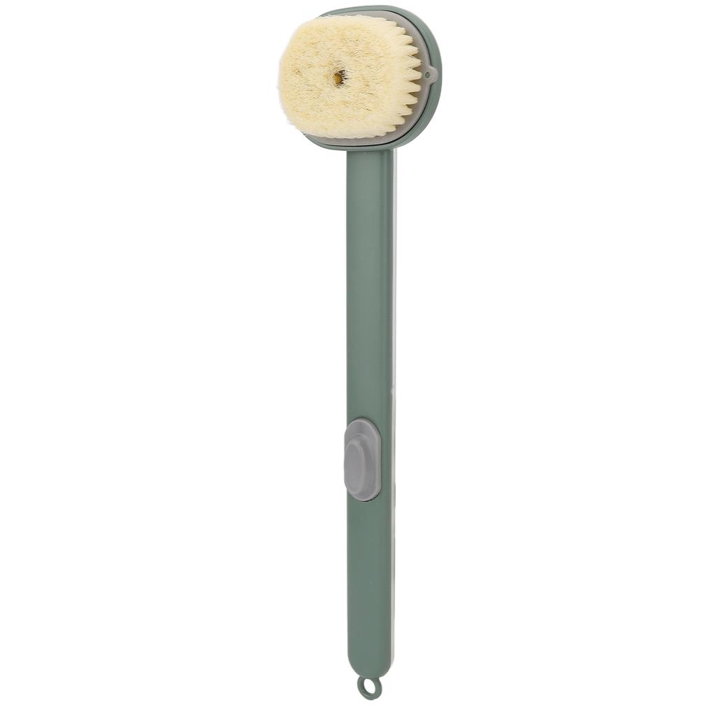 Handle Bath Brush Soft   Button Removable Brush Head Body Bath Brush for Bathroom