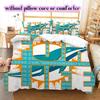 Miami Dolphins Pattern Bedding Quilt Set Quilt Cover Pillowcase Home Decoration Birthday Gift (1 * duvet cover + 2 * pillowcase, without core)