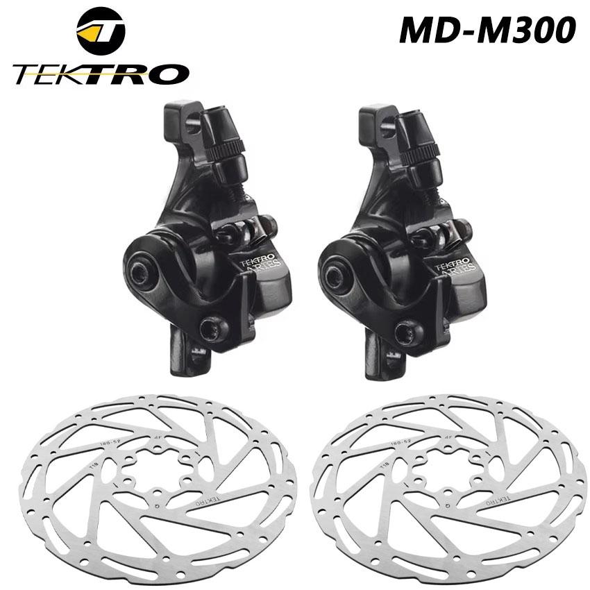 TEKTRO MD-M300 Bicycle Disc Brake Mountain Bike Mechanical Brake Clamp Wire Control Cable Pull Disc Aluminum Alloy Accessories