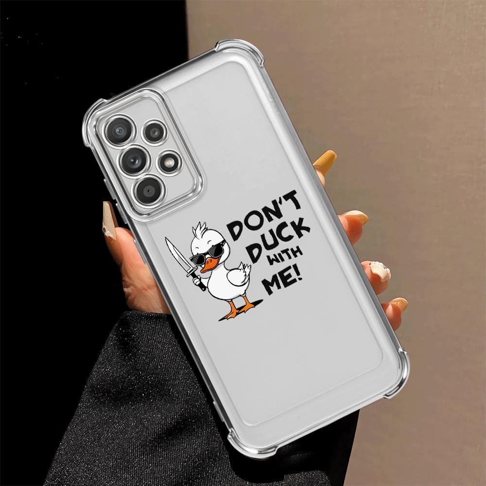 

Cute Cartoon Duck Phone Cover Case for Samsung Galaxy A15 A24 A26 A16 A35 A36 A33 A21s A25 A13 A52 A17 Galaxy A52