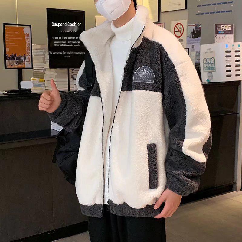 Herren Winter Verdickte Lammwolle Baumwolle Jacke - Koreanischer Stil Trendige Lässige Oberbekleidung