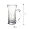 IJ Nietłukący się kufel do piwa, 400 ml, Można myć w zmywarce, Wyprodukowano w Japonii, Idealny na przyjęcia domowe, do restauracji, kawiarni i na zewnątrz. Stylowy Przezroczysty Plastik