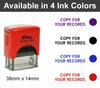Printtoo Copy For Your Records Self Inking Rubber Stamp Pre,Inked Office Stamp, Home Office Business Stationery, 38 x 14 mm,