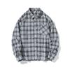 Casual Sports Men's Shirt New Plaid Fashion Long-sleeved American Retro Top