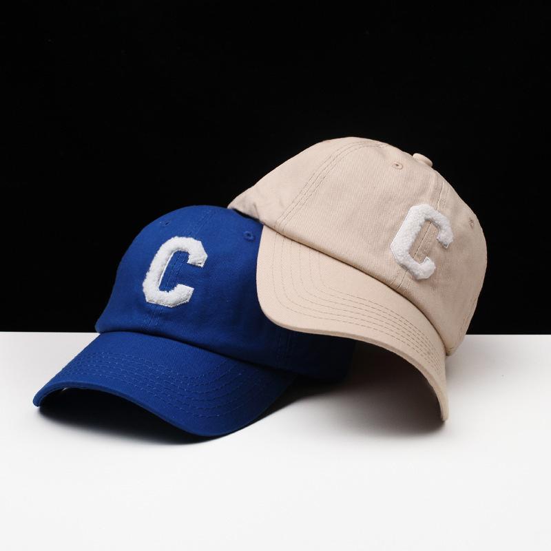 Letter Baseball Cap for Women In Summer New Style Curved Korean Style Showing Face Small Sun Protection Couple Baseball Cap for Men