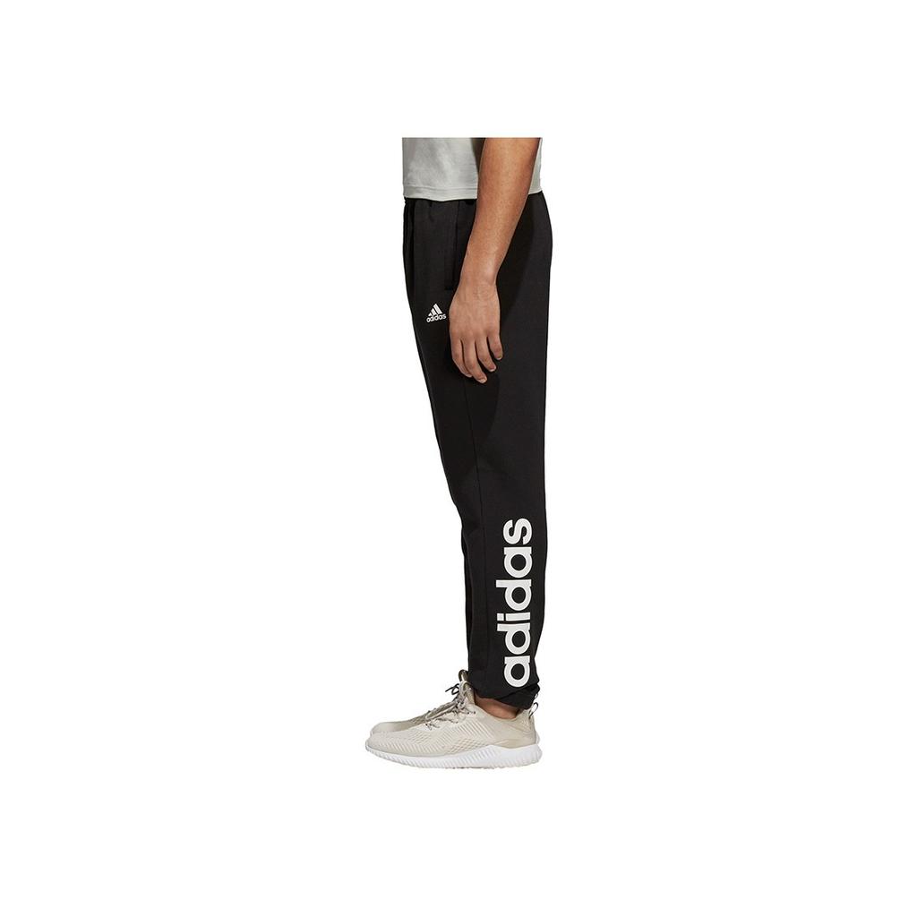 Adidas Fashionable Comfortable Versatile Casual Knitted Sports Pants Men Bottoms Black DM3133