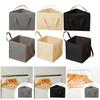 Hanger Organizer, Storage Box with Lid, Waterproof Clothes Organizer Bag And Container Handles,