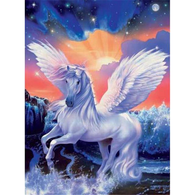 Diamante Mozaic Cascada Peisaj Strass Kit Diamant Paintig Natura Pădure Broderie cu punct de cruce Cadou lucrat manual