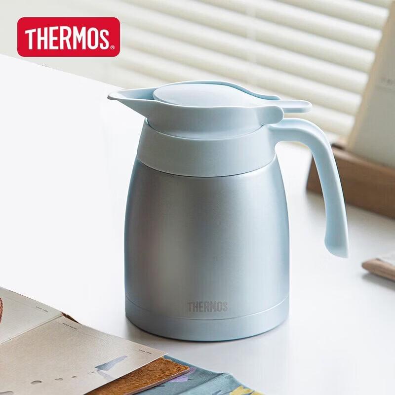 Thermos Portable Ceramic Glass-Lined Vacuum Bottle
