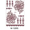 Tattoo Sticker North African Henna Brown Red Lace Tattoo Sticker Henna Tattoo