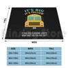 Funny School Bus Driver Gift-What Part Did You Not See Blanket For Sofa Bed Travel Bus Driver School Funny