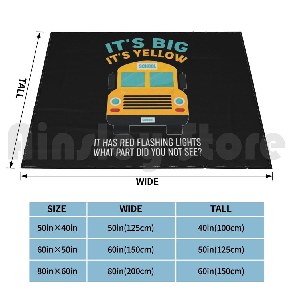 Funny School Bus Driver Gift-What Part Did You Not See Blanket For Sofa Bed Travel Bus Driver School Funny