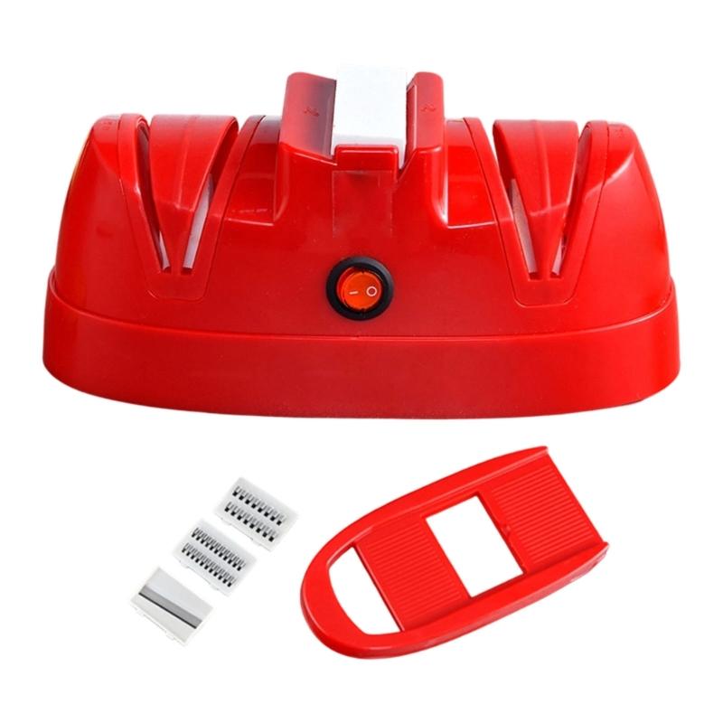 Household Electric Blade Sharpener for Cooking Area Care with Scissor Support and Cutting Aid for Food Work and Use
