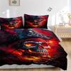 3pcs A Fiery Pirate's Curse Printed Bedding Set, Soft and Comfortable Quilt Cover for Bedroom, Guest Room J002