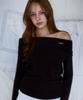 ROSEFRANTZ Wool Off Shoulder Knit [Black]