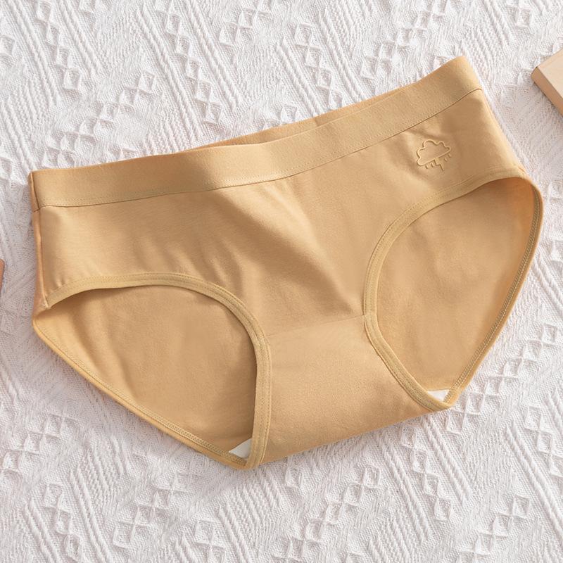 Underwear Women's Seamless Briefs Mid-waist Summer Thin Antibacterial Girly Style Sweet Breathable Panties