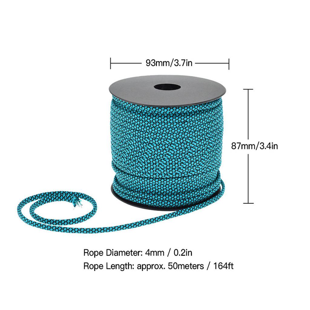 50meters Paracord Rope 440lb 7 Strand Paracord Cord for Camping Hiking Survival