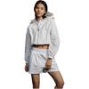 Calvin Klein Solid Color Cool Feel Elastic Waist Pleated Printed Casual Shorts Women shorts Moonlight-White J223328-YAF