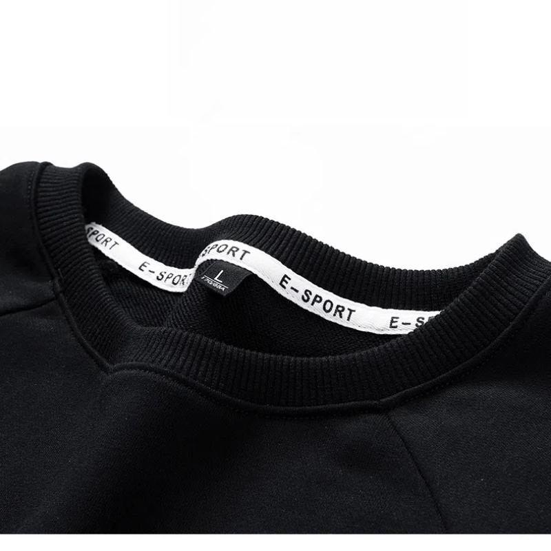 Herrenbekleidung England Frühling Herbst Rundhals Pullover Laternenärmel Langarm Preppy Stil Lässig Sport Kapuzenpullover Klassische Oberteile
