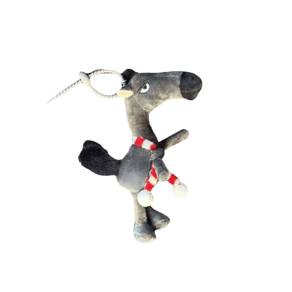 Craftsmanship Horse Keychain Cartoon Pony Plush Doll Exquisite Simulation Horse Toy  Birthday Gift
