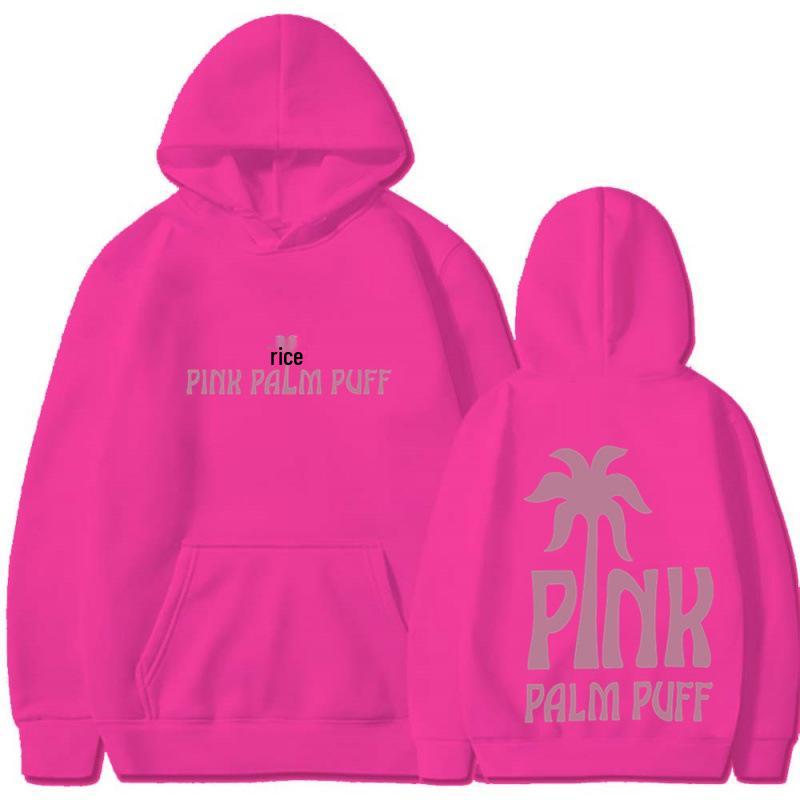 2025 Trending Men's & Women's Coconut Tree Pink Hoodie