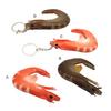 Simulation Prawn Exquisite Detail Keychain Pendant DIY Decoration High Simulation Food Play Model for Kitchen Scene