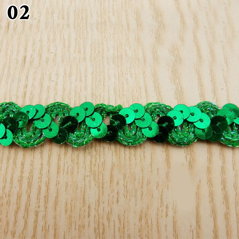 11 Meter Sequin Lace Trim Fabric Glitter Ribbon For Stage Performance Garments Hat Sewing Decor DIY Handmade Craft Accessories