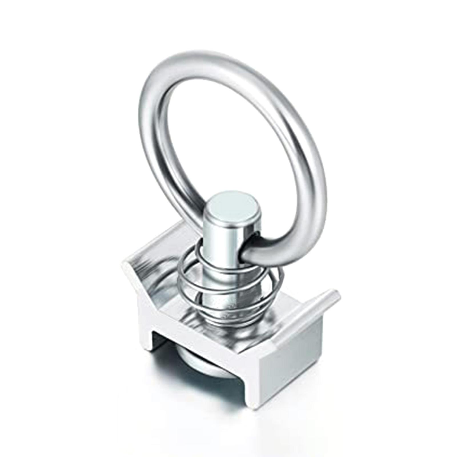 

Single Stud Fitting L-Track 4 000LB Capacity with Stainless Steel Round Ring Aluminum Keeper Cargo Control for Airline 1