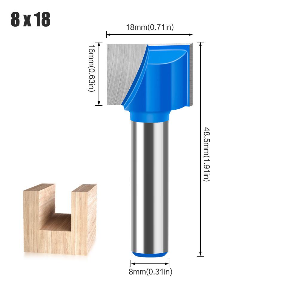 

Фрезерный станок для гравировки ручек 8 мм, триммер, нож для очистки плоского дна 10-32 мм, синий Bottom Cleaner Blue 8 * 18
