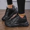 Sneakers Damenschuhe Damen Sportschuhe Dickbesohlte Daddy Atmungsaktiv Schwarz Casual Sports Vielseitige Damenschuhe